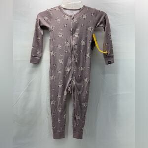 New 4T zipper modern moments by GERBER soft purple floral jumpsuit ￼